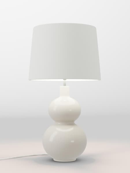 Mid Natural Velvet Lamp Shade (AR8591_F68888) | £70
