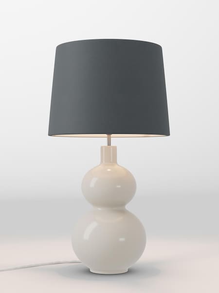 Charcoal Grey Velvet Lamp Shade (AR8591_F68892) | £70