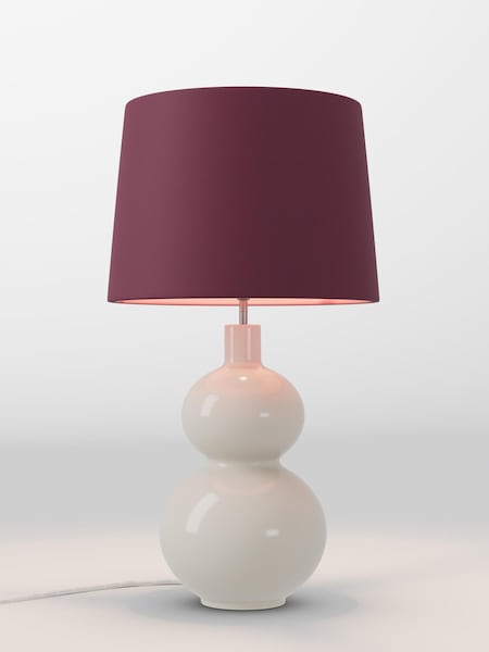Cranberry Red Velvet Lamp Shade (AR8591_F68893) | £70