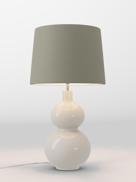 Moss Green Velvet Lamp Shade (AR8591_F68895) | £70