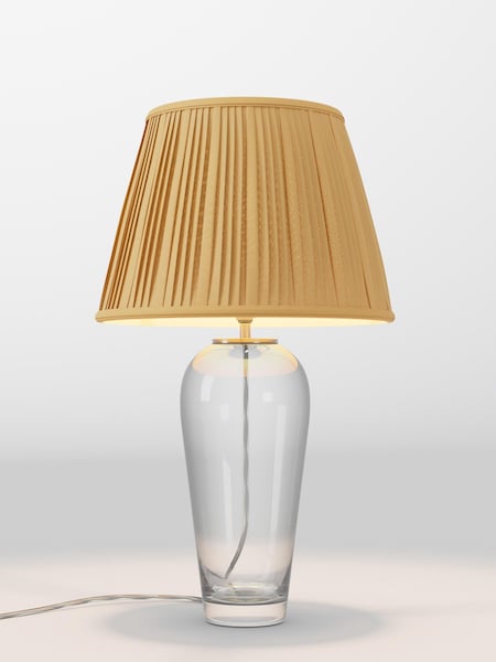 Ochre Yellow Pleated Lamp Shade (F01972_AR8410) | £75