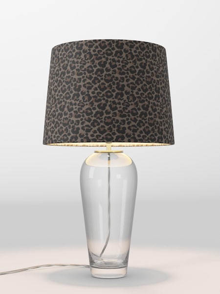 Leopard Print Velvet Lamp Shade (F01972_F20714) | £75