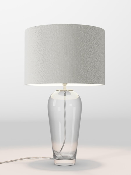 Natural Boucle Lamp Shade (F01972_F68881) | £75