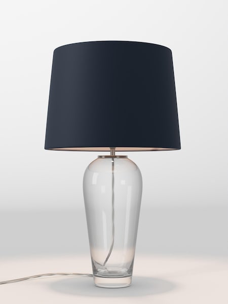 Navy Blue Velvet Lamp Shade (F01972_F68891) | £75