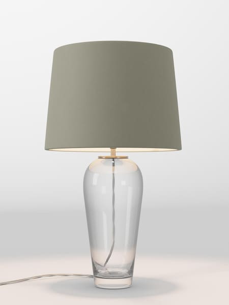 Moss Green Velvet Lamp Shade (F01972_F68895) | £75
