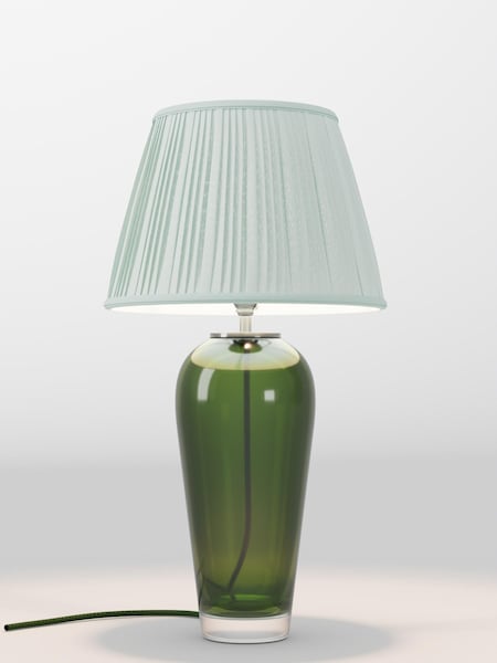Green Pleated Lamp Shade (F01978_AR8408) | £75