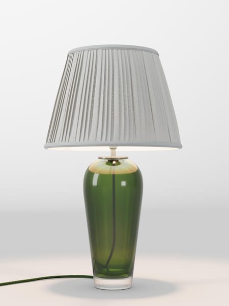 Silver Grey Pleated Lamp Shade (F01978_AR8409) | £75