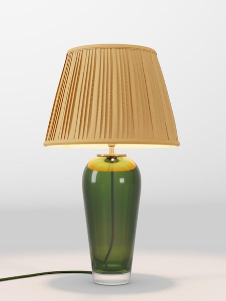 Ochre Yellow Pleated Lamp Shade (F01978_AR8410) | £75