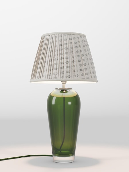 Neutral Woodblock Pleated Lamp Shade (F01978_AR8419) | £75
