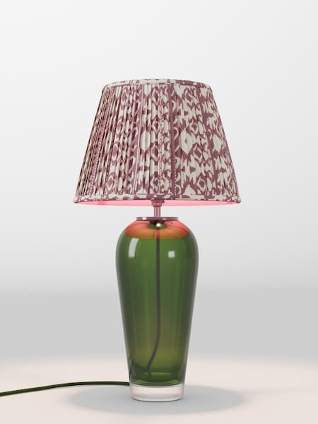 Berry Red Geo Pleated Lamp Shade (F01978_AR8423) | £75