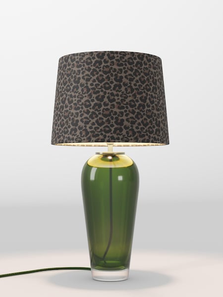 Leopard Print Velvet Lamp Shade (F01978_F20714) | £75