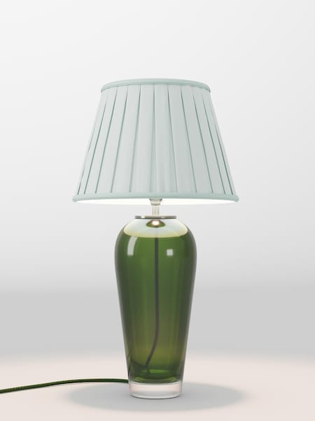 Green Box Pleated Lamp Shade (F01978_F48627) | £75