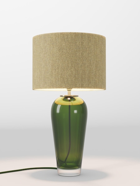 Ochre Yellow Tweedy Lamp Shade (F01978_F68885) | £75