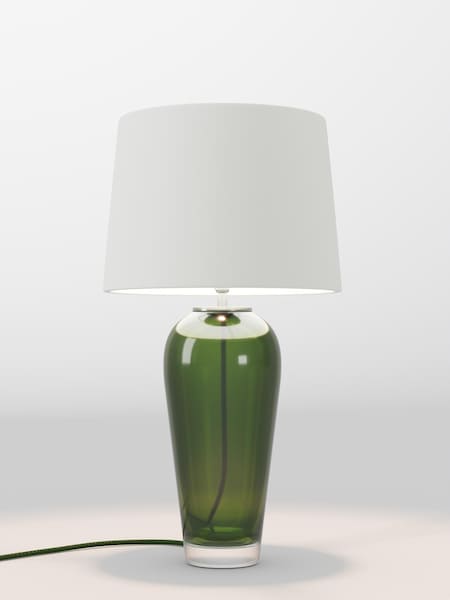 Mid Natural Velvet Lamp Shade (F01978_F68888) | £75
