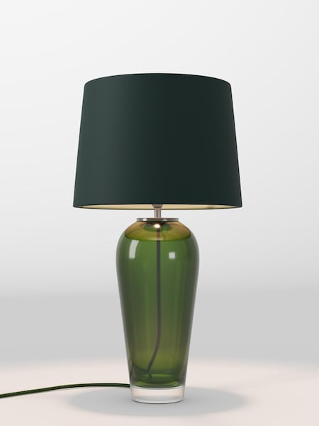 Green Velvet Lamp Shade (F01978_F68890) | £75