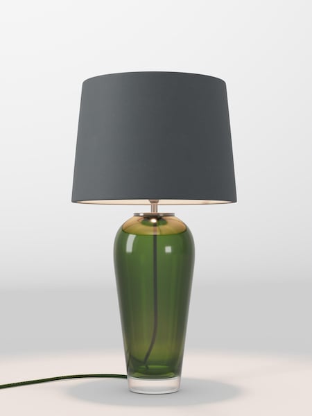 Charcoal Grey Velvet Lamp Shade (F01978_F68892) | £75