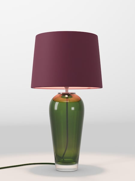 Cranberry Red Velvet Lamp Shade (F01978_F68893) | £75