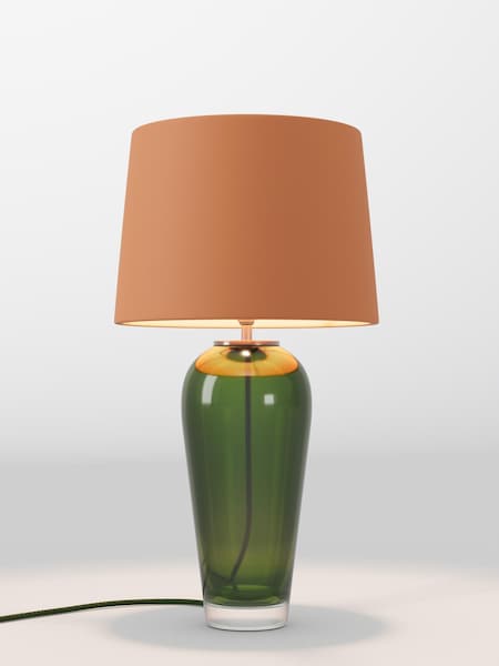 Orange Velvet Lamp Shade (F01978_F68896) | £75