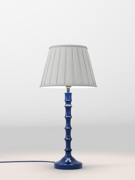 Silver Grey Box Pleated Lamp Shade (F01979_F48625) | £30