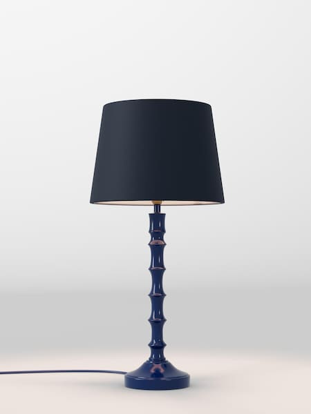 Navy Blue Velvet Lamp Shade (F01979_F68891) | £30