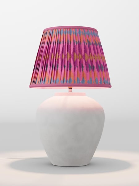 Pink Ikat Pleated Lamp Shade (F01982_AR8414) | £85
