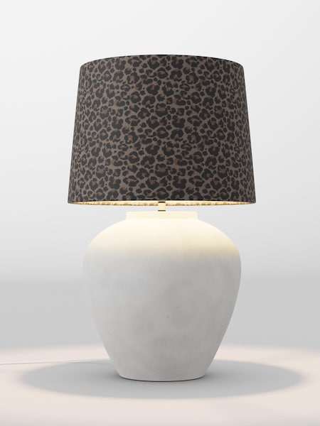 Leopard Print Velvet Lamp Shade (F01982_F20714) | £85
