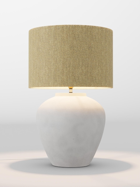 Ochre Yellow Tweedy Lamp Shade (F01982_F68885) | £85