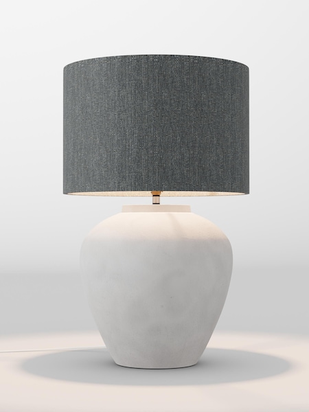 Charcoal Grey Tweedy Lamp Shade (F01982_F68887) | £85