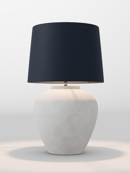 Navy Blue Velvet Lamp Shade (F01982_F68891) | £85
