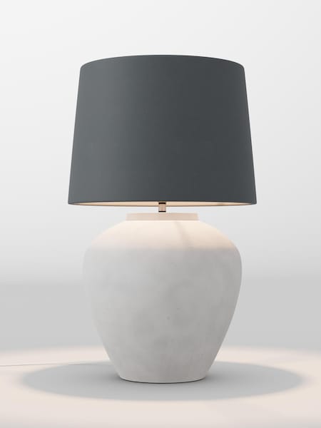 Charcoal Grey Velvet Lamp Shade (F01982_F68892) | £85