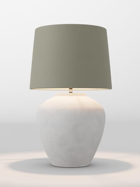 Moss Green Velvet Lamp Shade (F01982_F68895) | £85