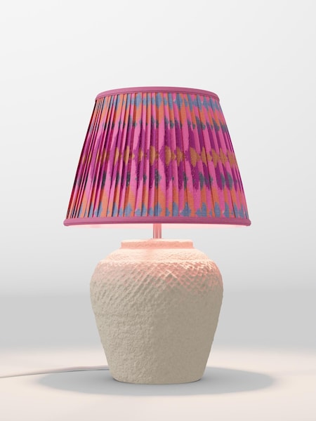 Pink Ikat Pleated Lamp Shade (F20707_AR8414) | £65
