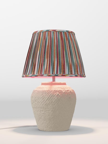Red Stripes Pleated Lamp Shade (F20707_AR8421) | £65