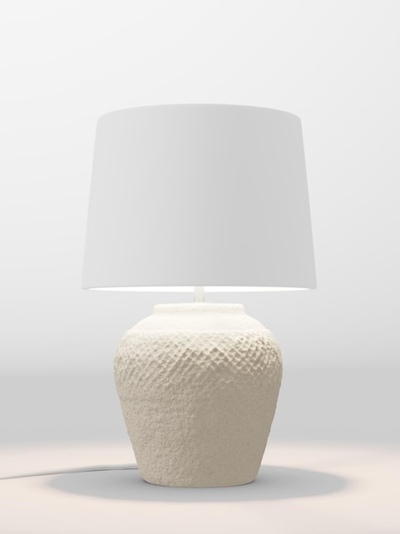 Ivory White Plain Lamp Shade (F20707_F68872) | £65