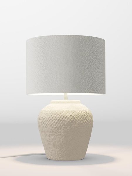 Natural Boucle Lamp Shade (F20707_F68881) | £65