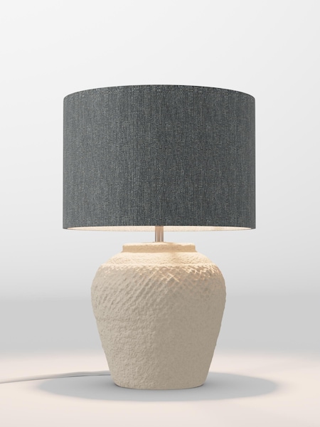 Charcoal Grey Tweedy Lamp Shade (F20707_F68887) | £65