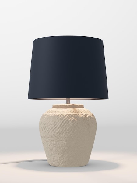 Navy Blue Velvet Lamp Shade (F20707_F68891) | £65
