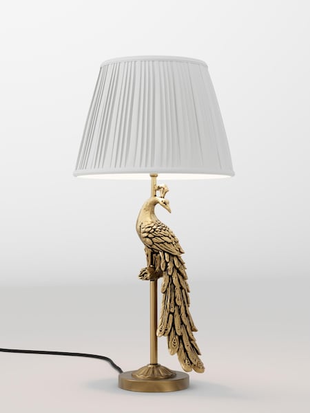 Ivory White Pleated Lamp Shade (F20709_AR8407) | £65