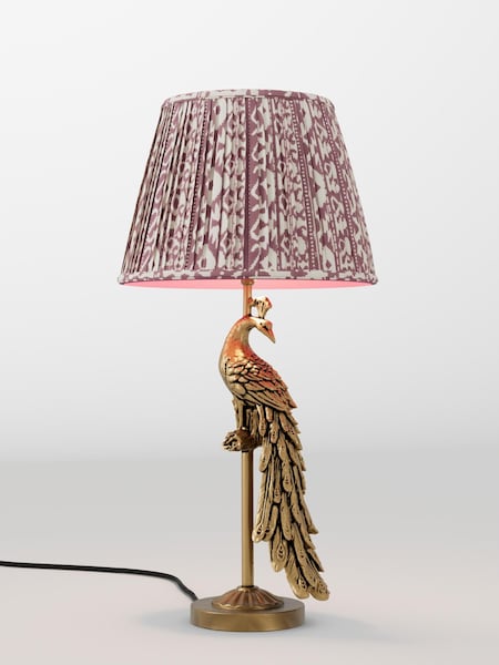 Berry Red Geo Pleated Lamp Shade (F20709_AR8423) | £65