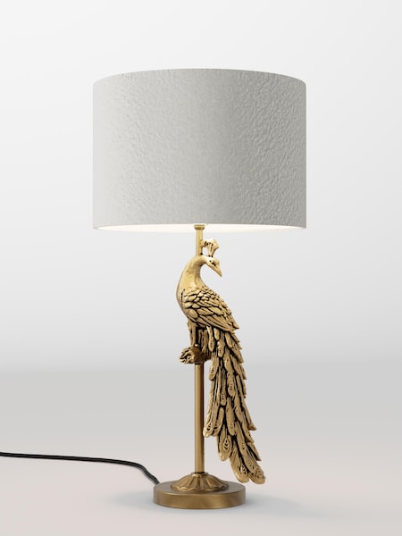 Natural Boucle Lamp Shade (F20709_F68881) | £65