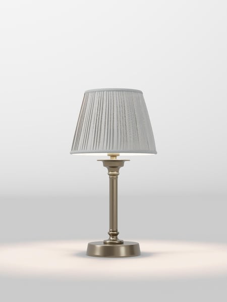 Silver Grey Pleated Lamp Shade (F80306_AR8409) | £32 - £38