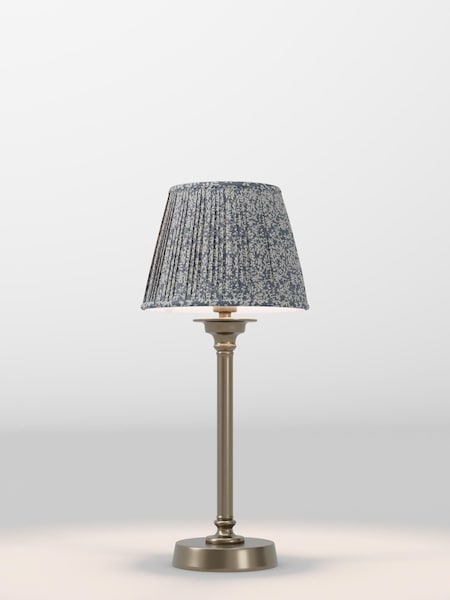Blue Floral Pleated Lamp Shade (F80306_AR8412) | £32 - £38