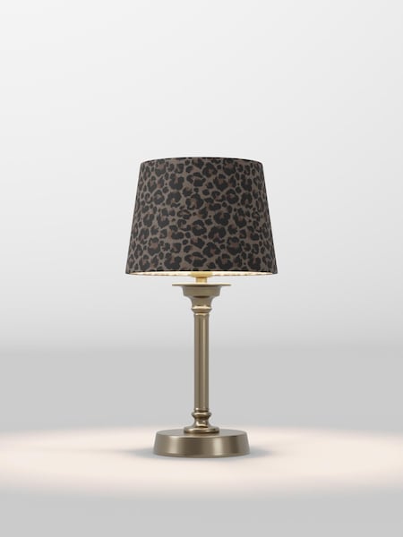 Leopard Print Velvet Lamp Shade (F80306_F20714) | £32 - £38
