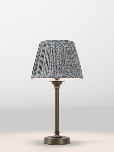 Blue Floral Pleated Lamp Shade (F80311_AR8412) | £32 - £38