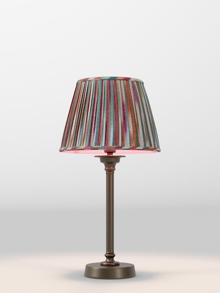 Red Stripes Pleated Lamp Shade (F80311_AR8421) | £32 - £38