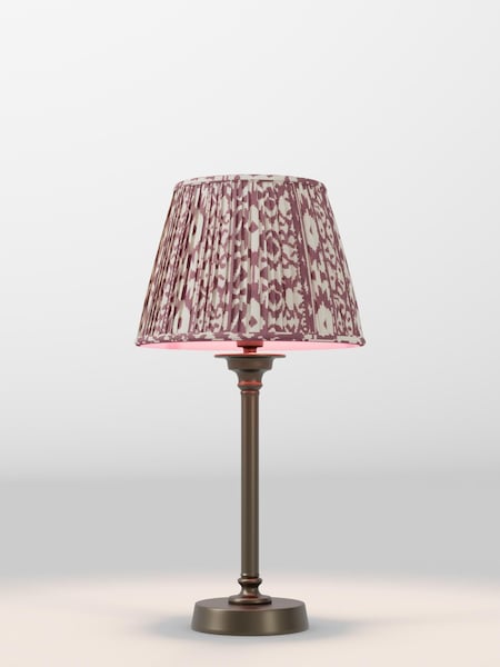 Berry Red Geo Pleated Lamp Shade (F80311_AR8423) | £32 - £38