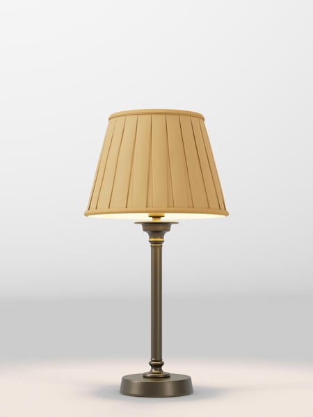 Ochre Yellow Box Pleated Lamp Shade (F80311_F48626) | £32 - £38