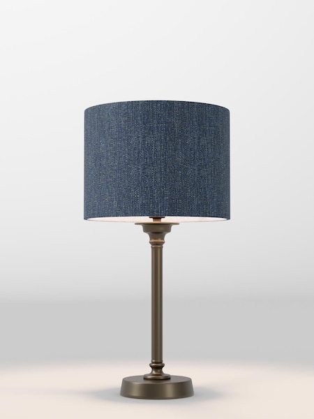 Navy Blue Tweedy Lamp Shade (F80311_F68883) | £32 - £38