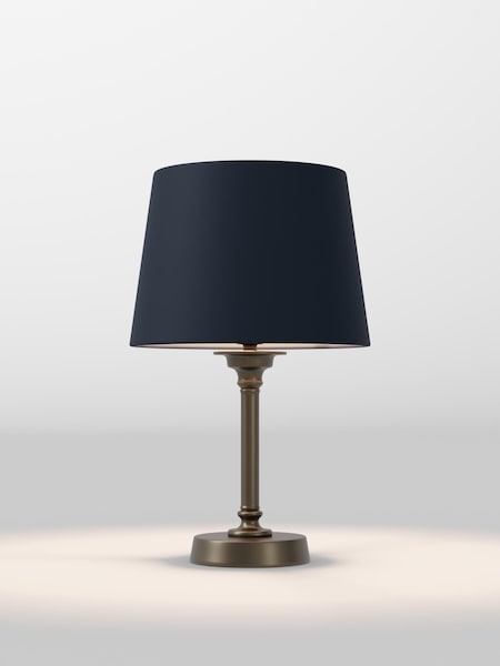 Navy Blue Velvet Lamp Shade (F80311_F68891) | £32 - £38