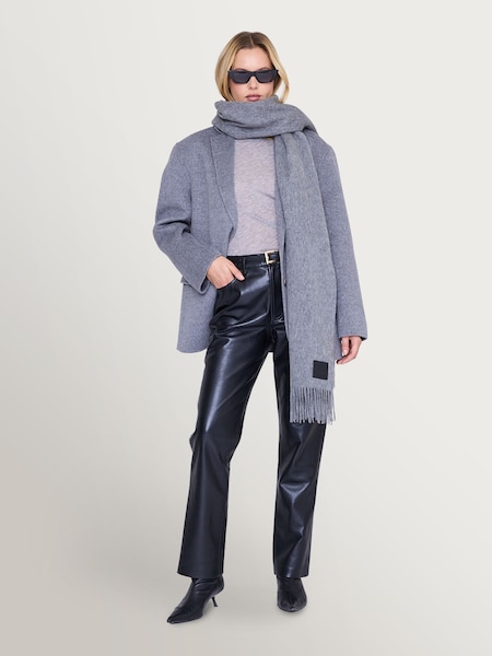 Grey - Augustina Scarf In Wool